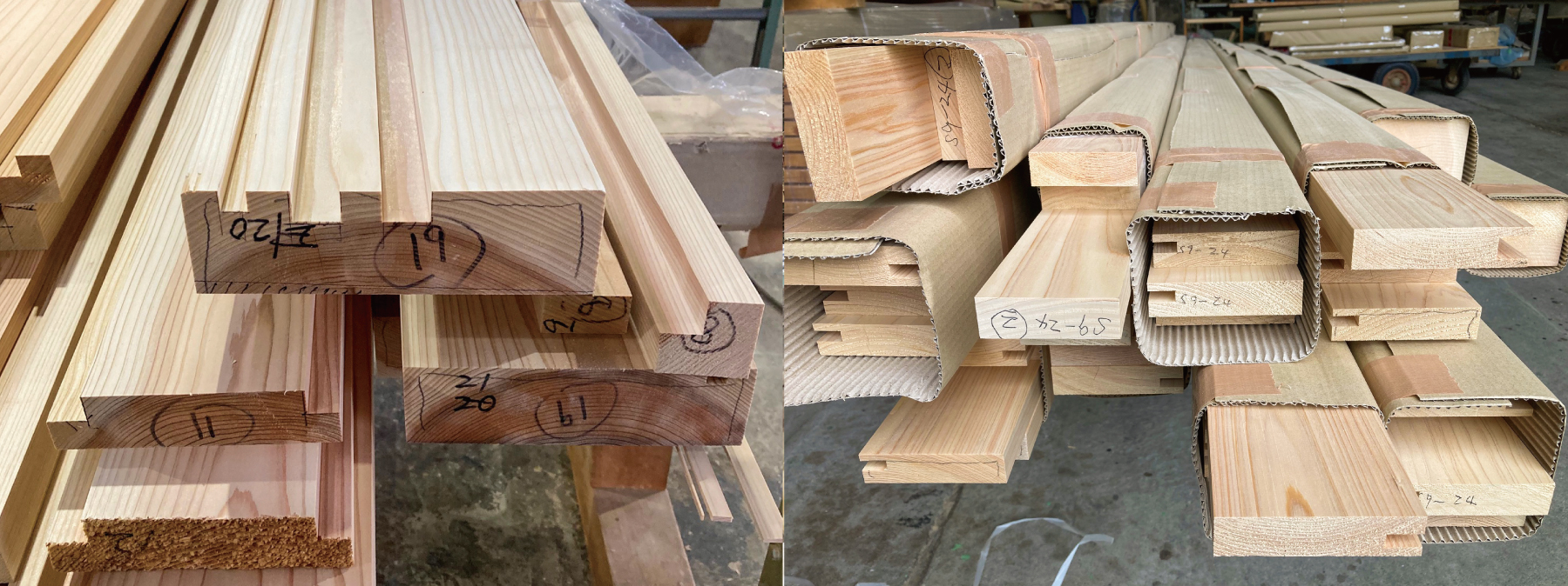 国産ひのき・杉 無垢内装材