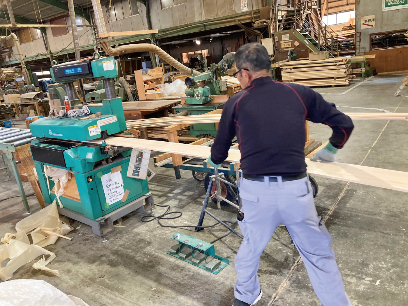 桧 鴨居 加工済み